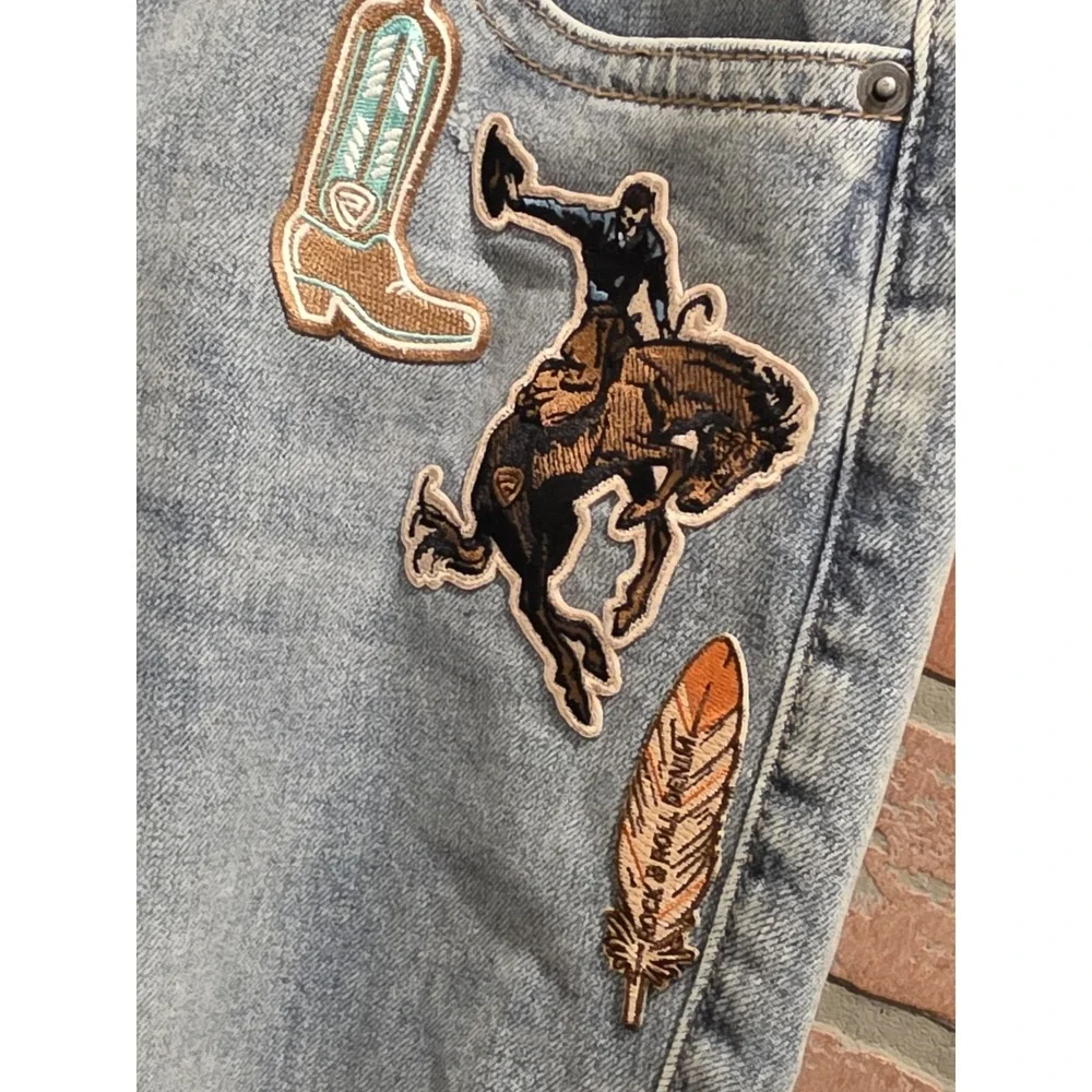 Rock and Roll Denim Womens 36×27 High Rise Straight Cropped‎ Jeans